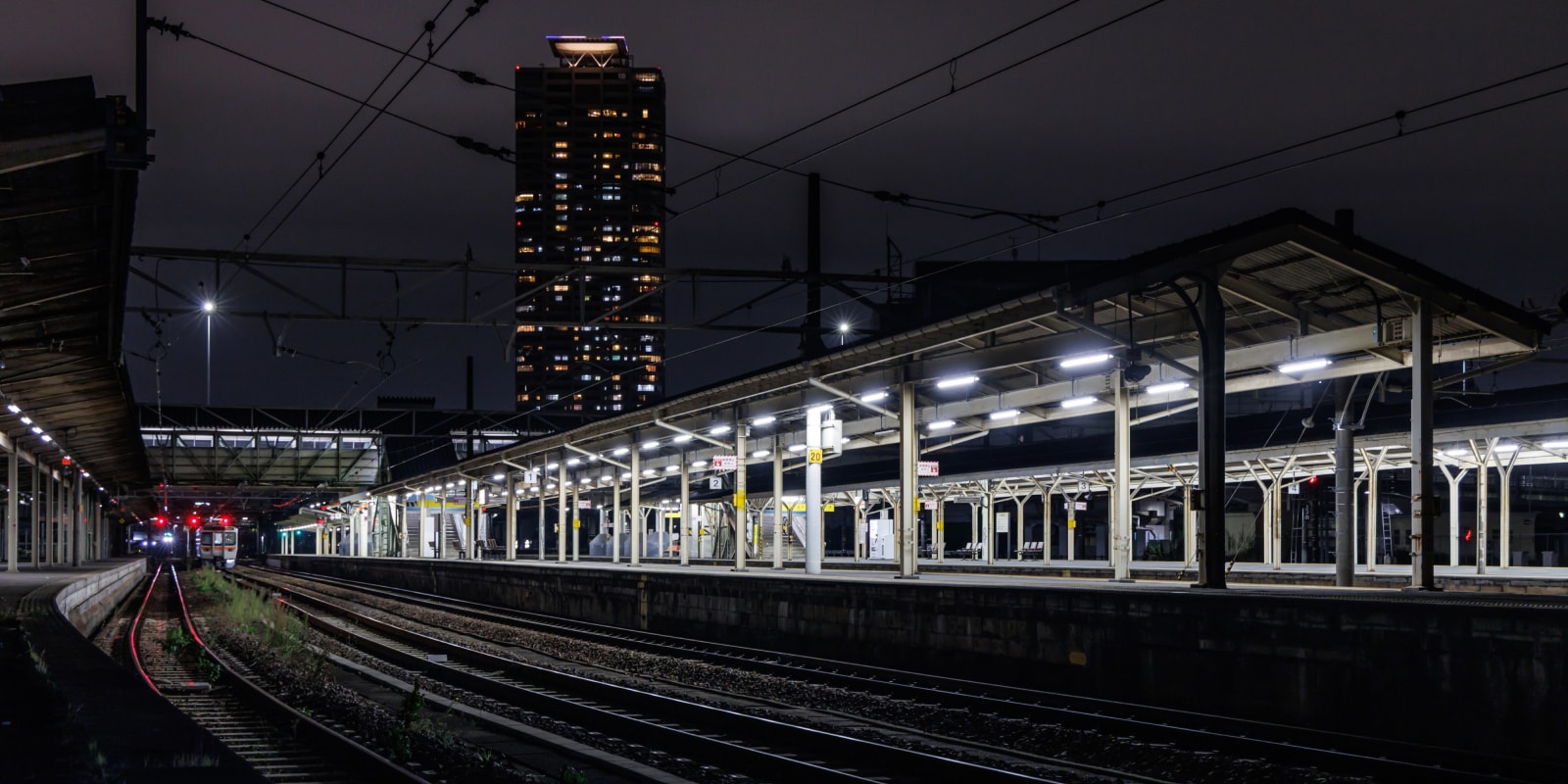 軌道工事の作業風景